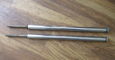 TRIUMPH T140 T150V T160 DISC BRAKE PAIR FORK STANCHIONS + INTERNALS & CAPS