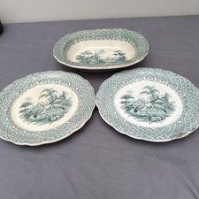 Antique 1838 - 1841 Robinson, Wood & Brownfield Tureen & 2 x Dinner Plates.(B65)
