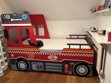 Fire engine single bed with