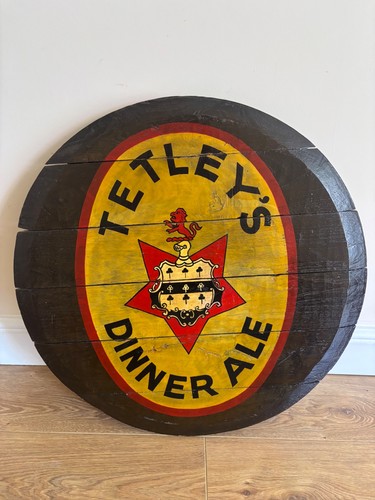 Tetleys dinner ale wooden - dinner, sign