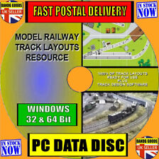 THOUSANDS OF MODEL RAILWAY TRACK LAYOUT PLANS VAST DESIGN COLLECTION CD ROM NEW