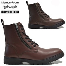 MENS WALKING HIKING CASUAL POLICE WORK SECURITY MILITARY WINTER ANKLE BOOTS SIZE