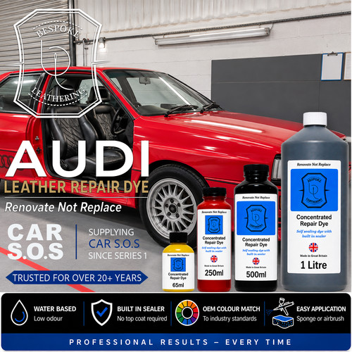 Audi car seat leather repair - leather,