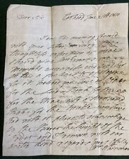 1811 Yorkshire. CARR HEAD HALL, Cowling, Cross Hills, Letter William Wainman