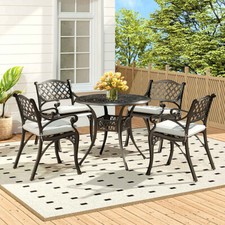 5PCS Garden Dining Set Cast
