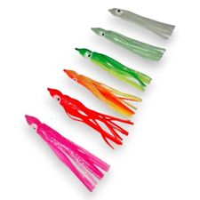 Muppet Squid Skirts Fishing Lure 90mm Soft Jigs Pirks | 10 pack | FISHIN ADDICT