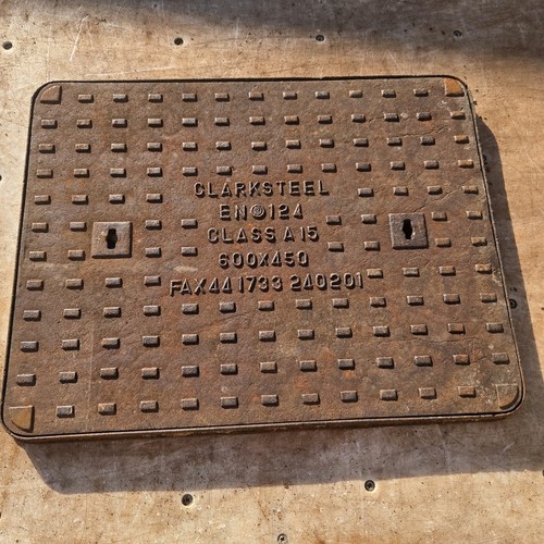 Cast iron manhole cover - iron,