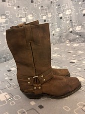 Grinders brown leather cowboy