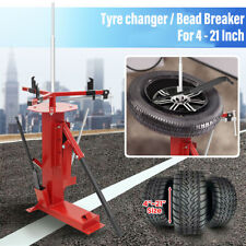 Heavy Duty Manual Motorcycle Tyre changer Tire Bead Breaker for 4-21" Wheels UK