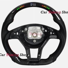 Carbon Fiber LED Steering Wheel FOR 2012+ Mercedes Benz W176 W204 W212 CLA AMG