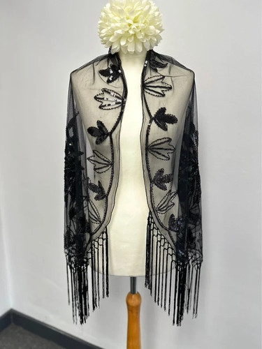 1920s glittering scarf - glittering,