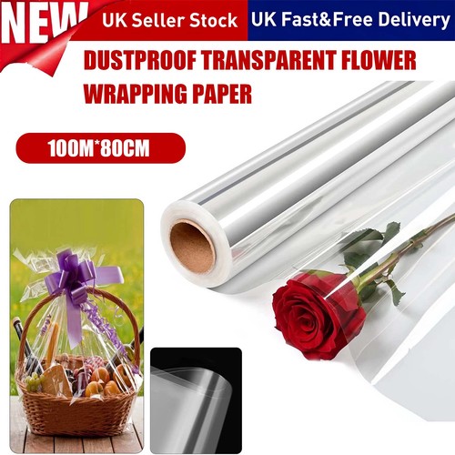 New 100mx80cm wide - 100mx80cm, clear