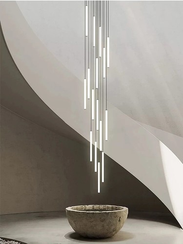 Long led pendent lamp - pendent, loft