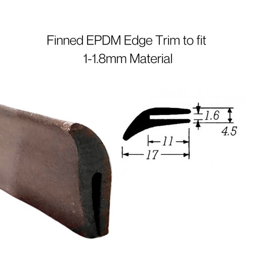 Small leaf fin seal rubber - leaf,