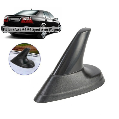 Black look fin aerial - black,
