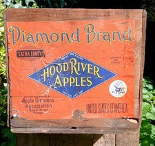 Vintage Wooden Apple Crate 