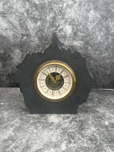 Vintage welsh slate - clock,