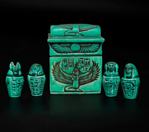 Ancient egyptian canopic jars - ancient,