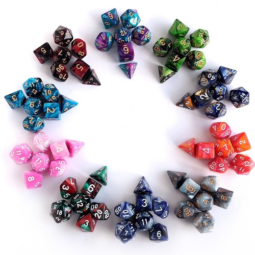 Poly dice set rpg polyhedral - dice,