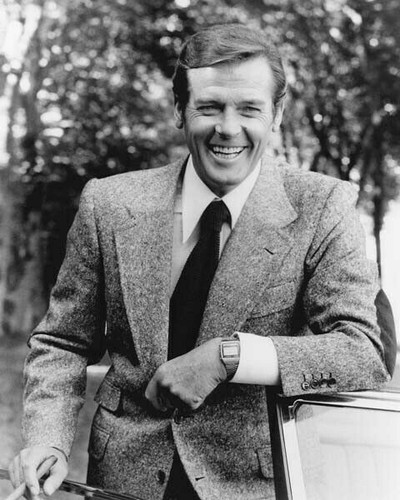 Roger moore shows off seiko - roger,