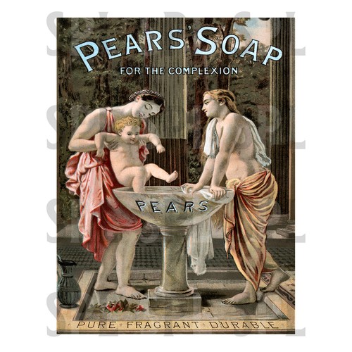 Pears soap retro metal - soap,