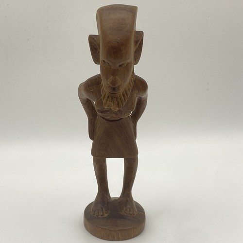 Hand carved wooden tribal - carved,