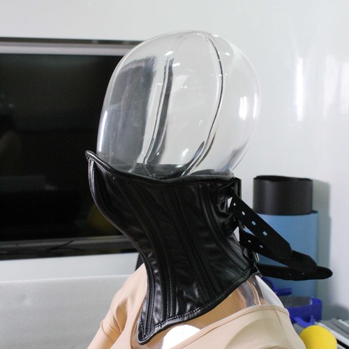 Leather facemask neck - facemask,