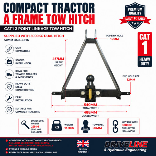 Compact tractor frame - tractor,