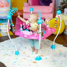 Bright Starts Minnie Mouse Activity Jumper – Baby Bouncer – Lights & Toys