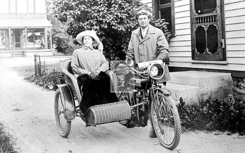 Couple with motorcycle - couple,