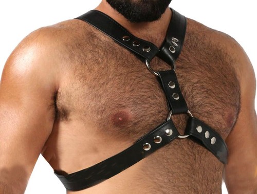 Men black real - men's, handmade
