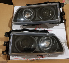 Headlights LED Honda Civic CRX angel eyes black styling tuning set
