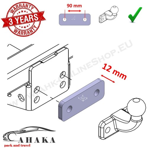 Towbar towball spacer block - towbar,