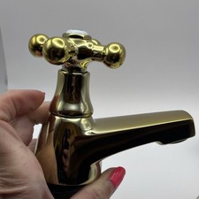 Bristan Solid Brass Bath Taps Pair Boxed Vintage
