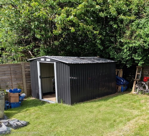 Metal garden shed - x, 8ft
