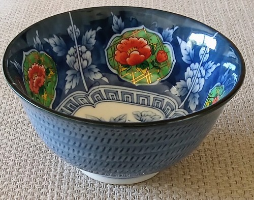 Japanese imari style bowl - japanese,