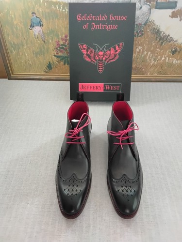 Jeffery west grey - west, leather