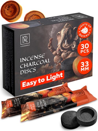 Charcoal discs burn - charcoal,