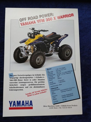 Yamaha yfm 350 warrior - yfm,