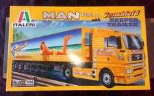ITALERI® 1/24 MAN TGA XL "sunshield" & REEFER TRAILER #3822 ©2004 N.I.B