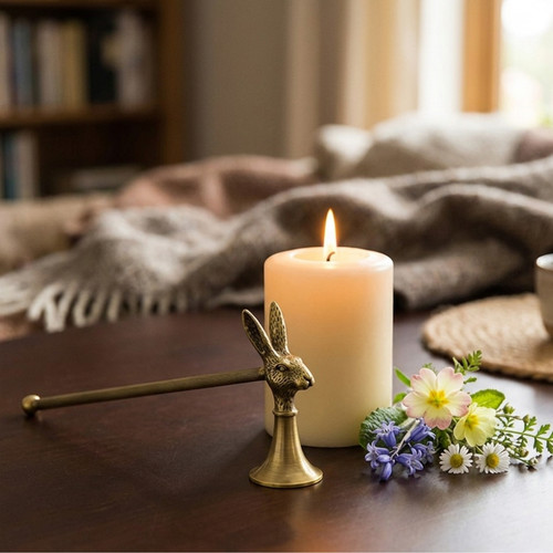 Brass luxury candle - brass, snuffer