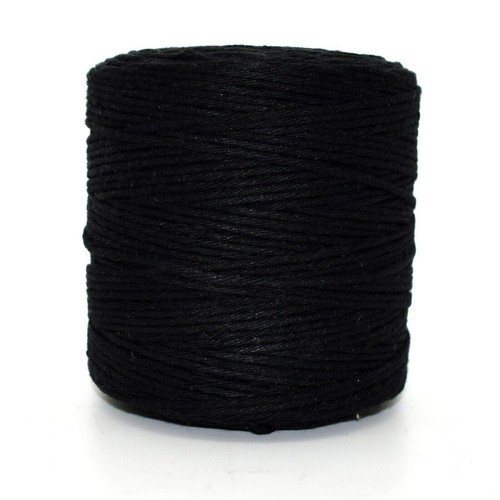 Premium black macrame cord - premium,