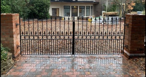 Metal gate driveway - metal,