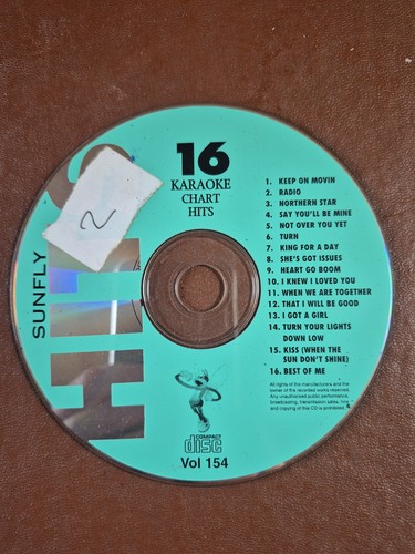 Sunfly karaoke vol 154 - cd&g,