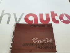 OEM Operating Manual Handbook & Service Book Porsche 930 Turbo 3.3 911 Turbo G