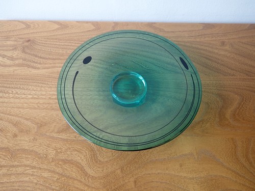 Studio green glass bowl - ,