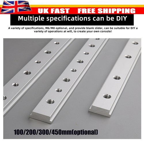 100 450mm aluminium track - aluminium, t-track
