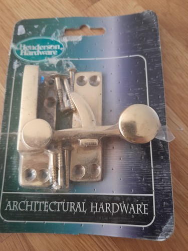 Brass quadrant sash fastener - quadrant,