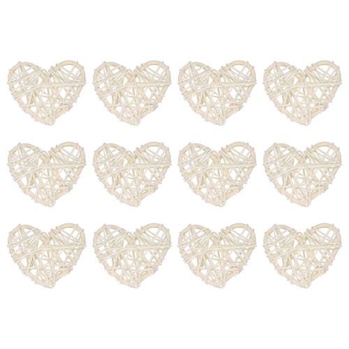 12pcs heart rattan ball - heart,