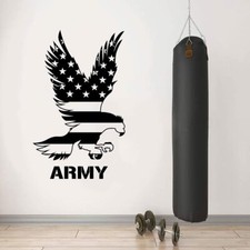 Army - American Men Wall Sticker Art Decal for Boys Girls Room Bedroom Decals